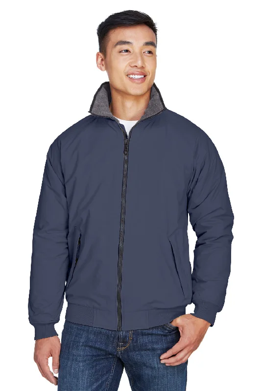 Devon & Jones Mens Classic Full Zip Jacket - Navy Blue