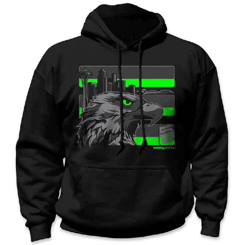 SafetyShirtz Men's Seattle Stealth Hoodie_Green