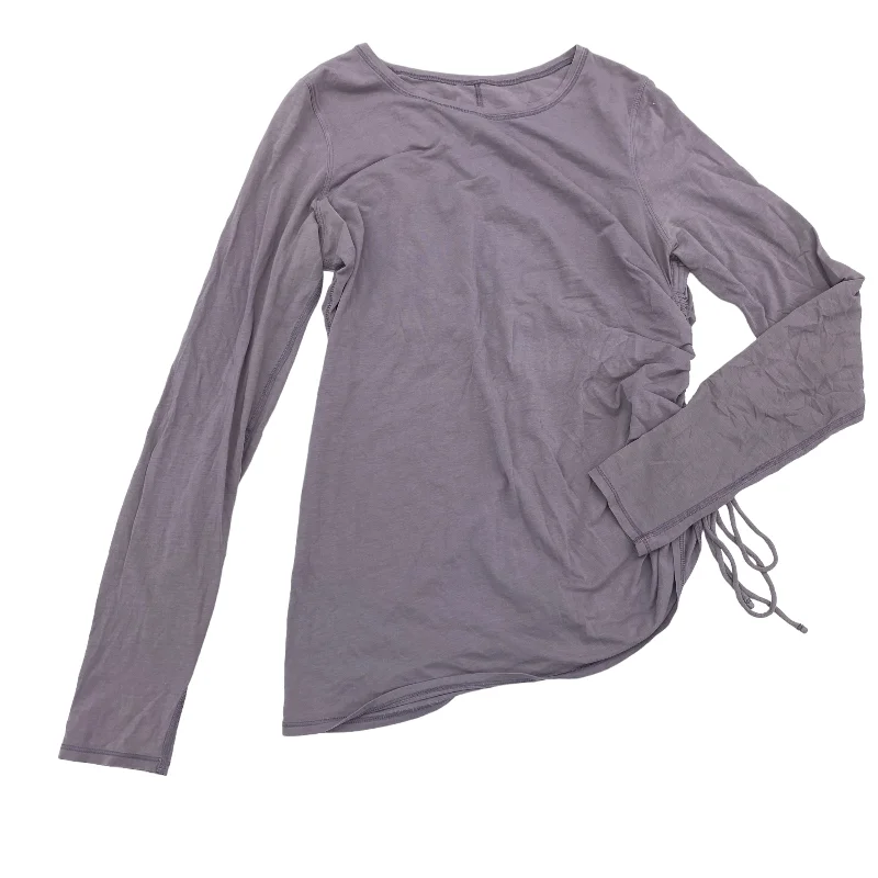 Soft wool PURPLE ATHLETIC TOP LS CREWNECK by LULULEMON Size:L