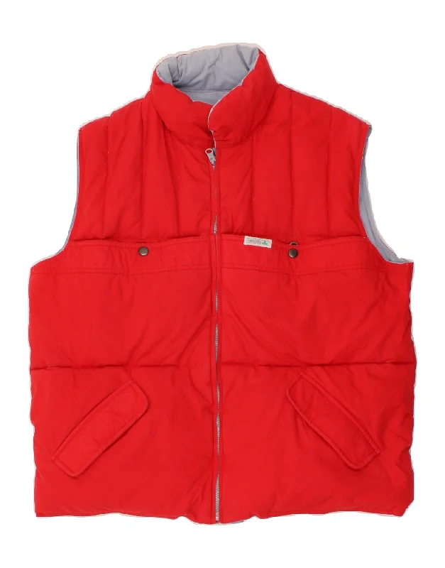 VAUDE Mens Padded Reversible Gilet UK 40 Large Red