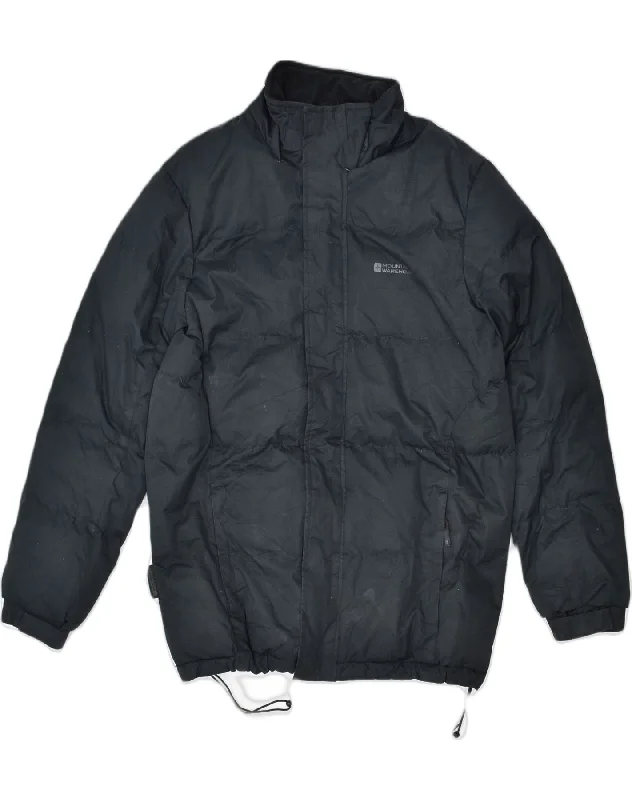 MOUNTAIN WAREHOUSE Mens Padded Jacket UK 36 Small Black Polyester