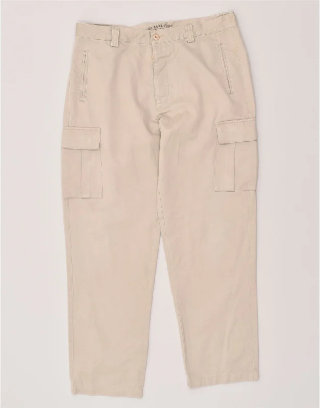 Vintage flare RIFLE Mens Vintage Cargo Trousers W38 L31 Grey Cotton