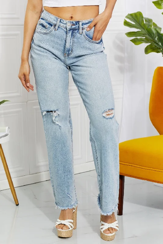 Printed jeans Vervet by Flying Monkey Full Size Allie 90's Dad Jean