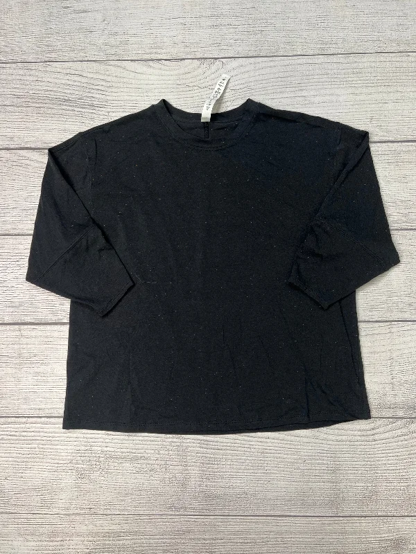 Soft wool Athletic Top Long Sleeve Crewneck By Lululemon In Black, Size: S