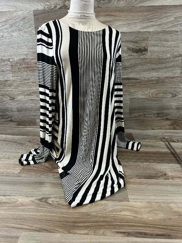 Wool blend Top Long Sleeve Basic By Cyrus Knits In Striped Pattern, Size: L