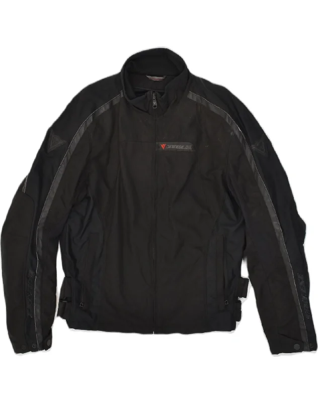 DAINESE Mens Racer Jacket EU 58 XL Black Nylon