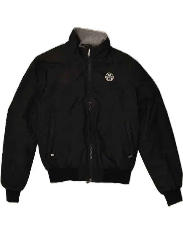 NORTH SAILS Mens Bomber Jacket UK 34 XS Black Polyamide