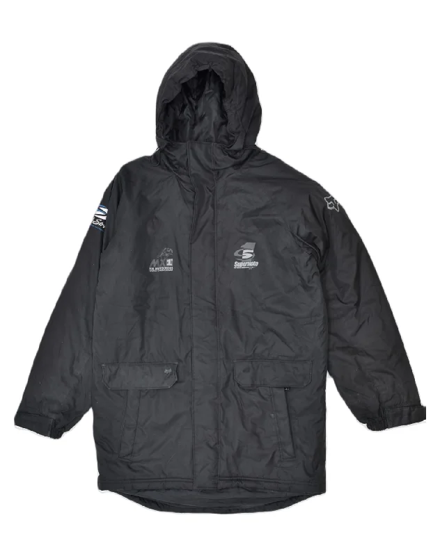 FOX Mens Rain Jacket UK 36 Small Black Polyester