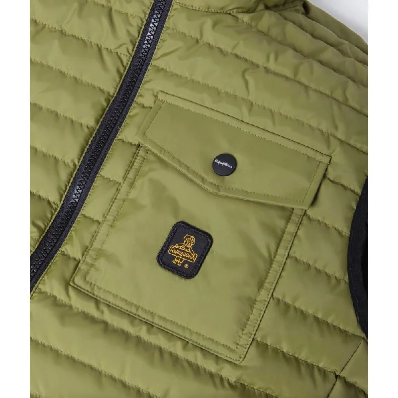 Refrigiwear Versatile Green Down Vest for Men's Men