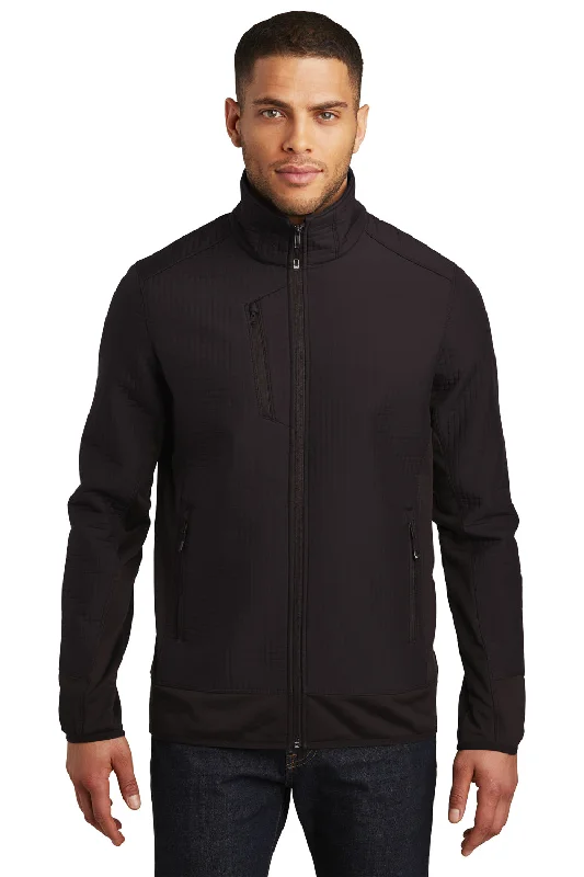 Ogio Mens Trax Full Zip Jacket - Blacktop