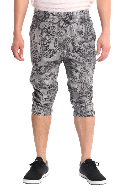 Lounge pants Men's Paisley Print Jean Jogger Shorts