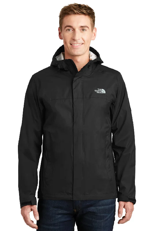 The North Face Mens DryVent Windproof & Waterproof Full Zip Hooded Jacket - Black