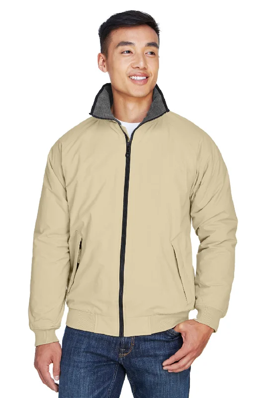 Devon & Jones Mens Classic Full Zip Jacket - Stone