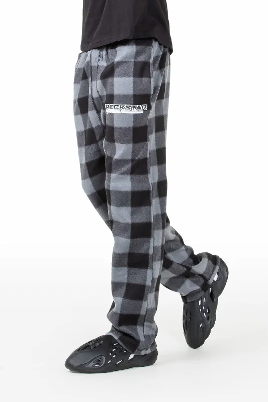 Slim fit Nigel Black/Grey Plaid Pajamas