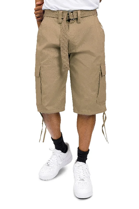 Fashion pants Belted Solid Cargo Shorts (New Colorways)