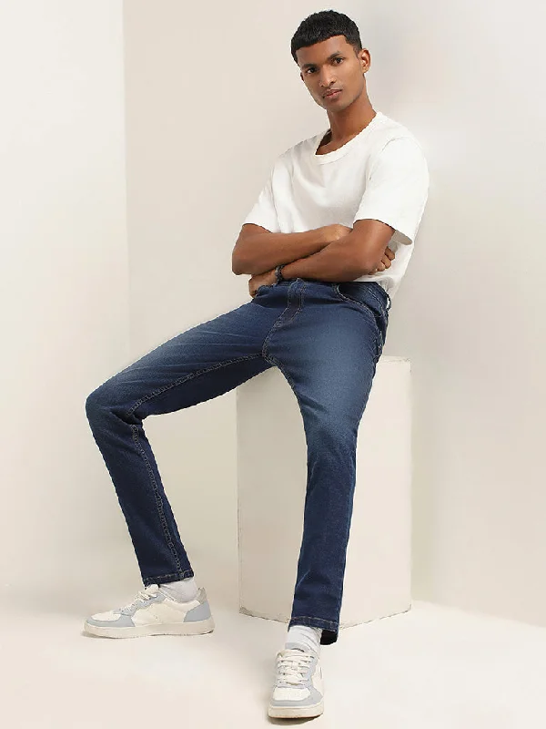 Recycled denim Nuon Blue Slim - Fit Mid - Rise Jeans