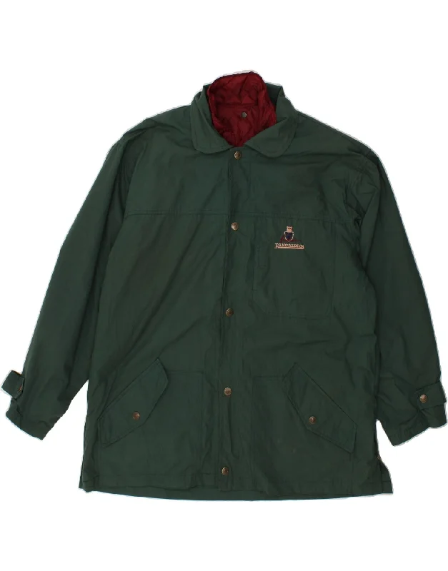 PANCALDI & B Mens Windbreaker Jacket UK 40 Large Green Polyester