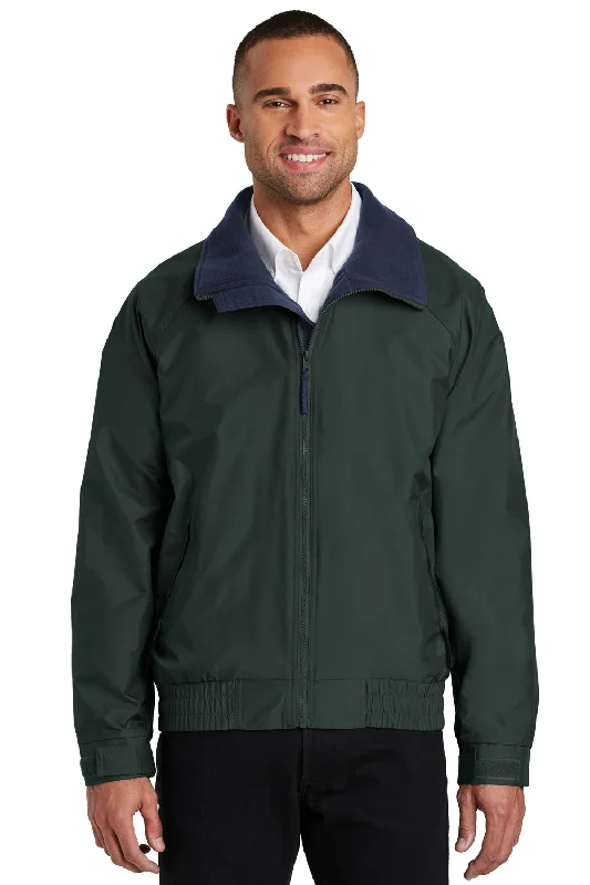 Port Authority Mens Competitor Wind & Water Resistant Full Zip Jacket - True Hunter Green - Closeout