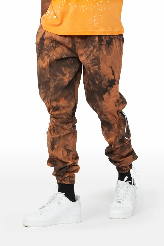 Designer jeans Archer Brown Tie Dye Jogger