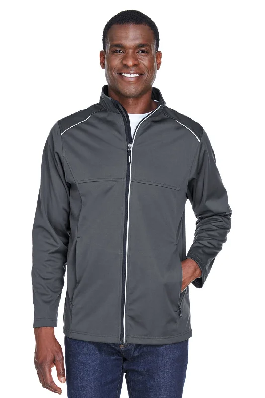 Core 365 Mens Techno Lite Water Resistant Full Zip Jacket - Carbon Grey