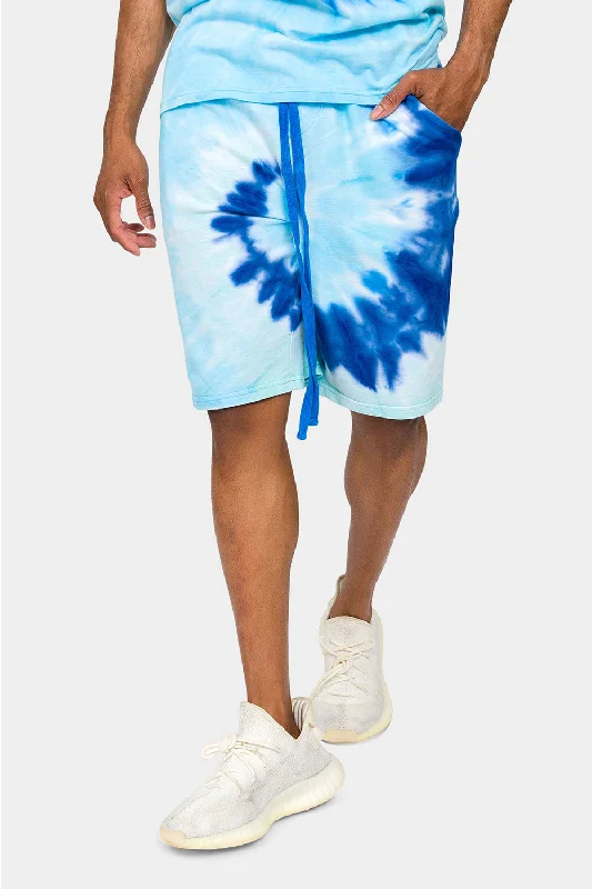 Soft-touch pants Pastel Contrast Swirl Tie Dye Cotton Shorts