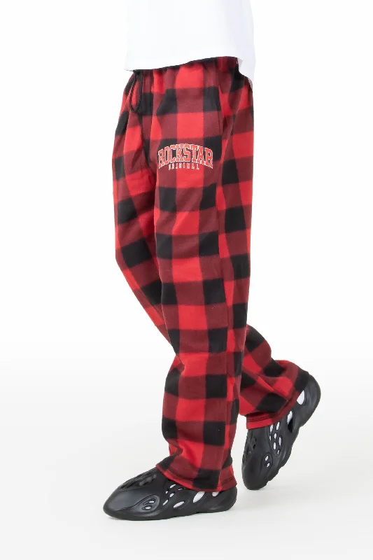 Casual leggings Nigel Red Plaid Pajamas