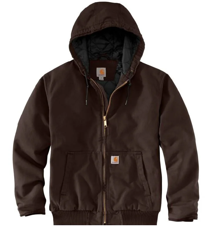 Men's Loose Fit Washed Duck Insulated Active Jac