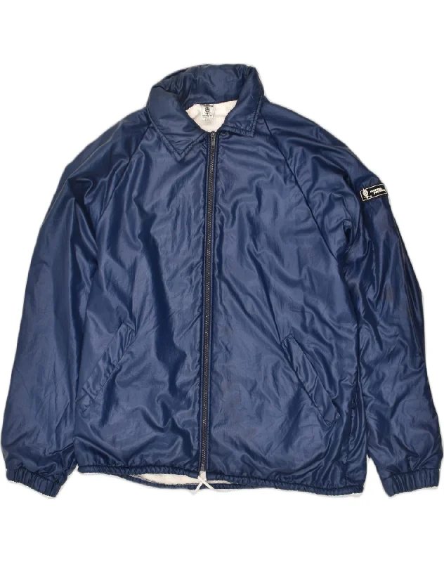 MARINA YACHTING Mens Rain Jacket UK 38 Medium Navy Blue Polyamide