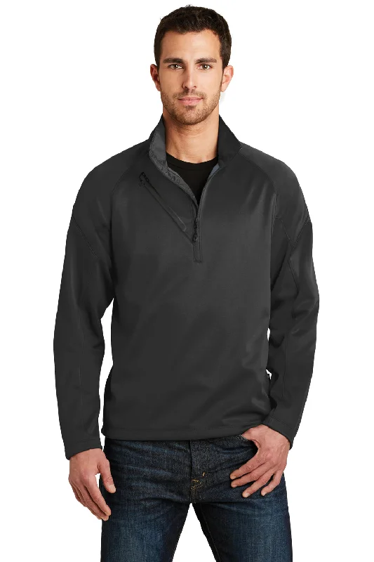 Ogio Mens Torque II Wind & Water Resistant 1/4 Zip Jacket - Blacktop/Diesel Grey