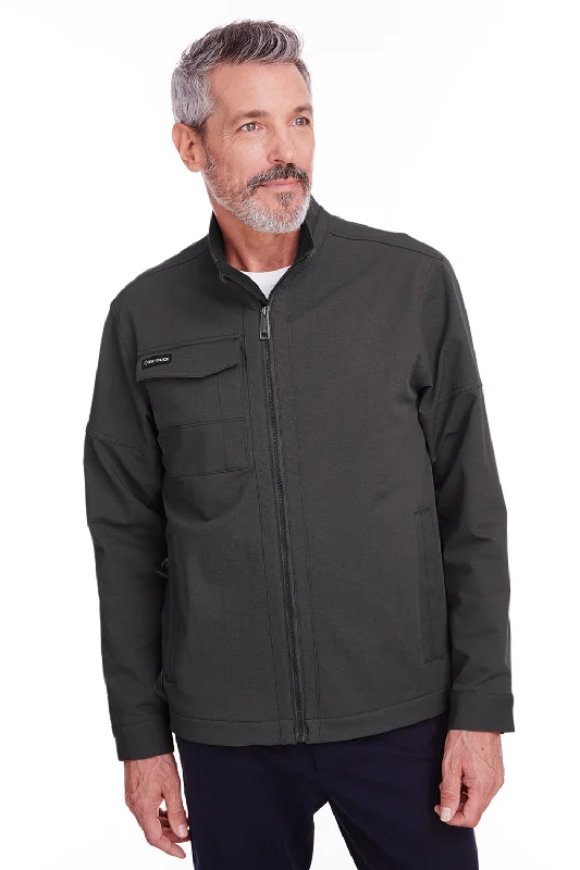 Dri Duck Mens Ace Water Resistant Full Zip Jacket - Charcoal Grey - Closeout