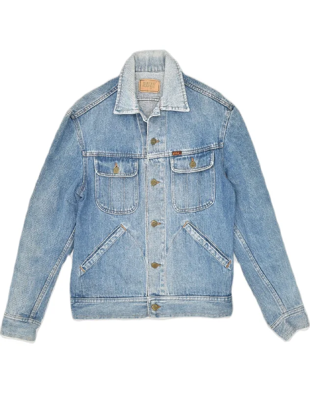 RIFLE Mens Denim Jacket UK 34 XS Blue Cotton