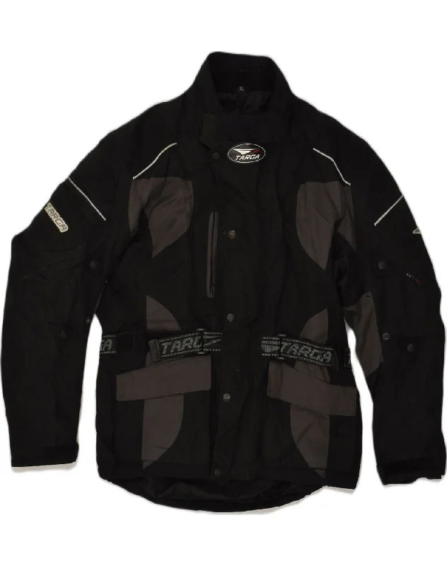 TARGA Mens Racer Jacket UK 42 XL Black Polyester