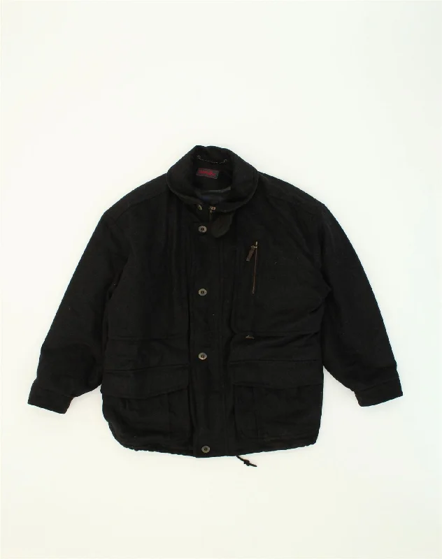 SYMPATEX Mens Utility Jacket IT 52 XL Black Cotton