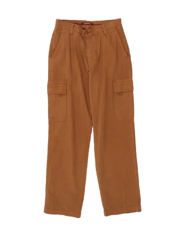 Casual denim CARRERA Mens Straight Cargo Trousers IT 48 Medium W33 L33 Brown Cotton