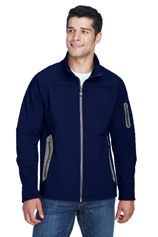 North End Mens Technical Water Resistant Full Zip Jacket - Classic Navy Blue