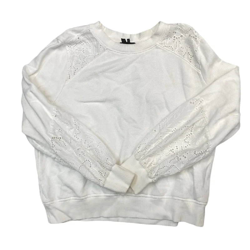 Slim-fit top Top Long Sleeve By Paige In White, Size: Xl