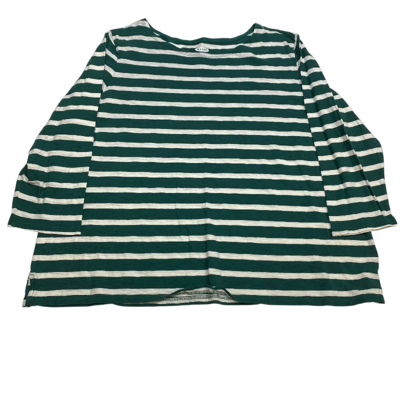 Simple long sleeve Top Long Sleeve By Old Navy In Green, Size: 1x