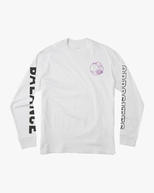 Bold graphic Cobra University Long Sleeve Tee - White