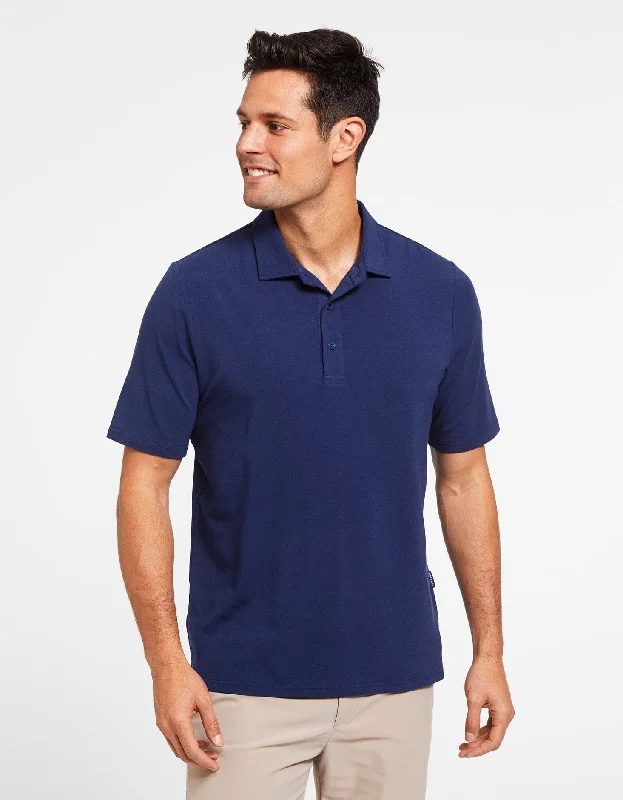 Cotton blend Short Sleeve Polo Shirt UPF 50+ Sensitive Collection