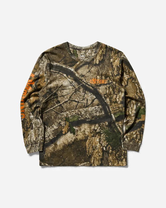 Modern fit Men's No Tresspassing Longsleeve T-Shirt Realtree Camo