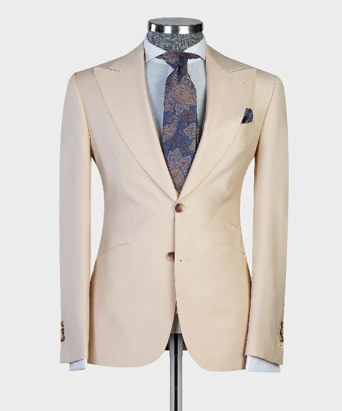 Business Beige 3 Piece Suit For Men