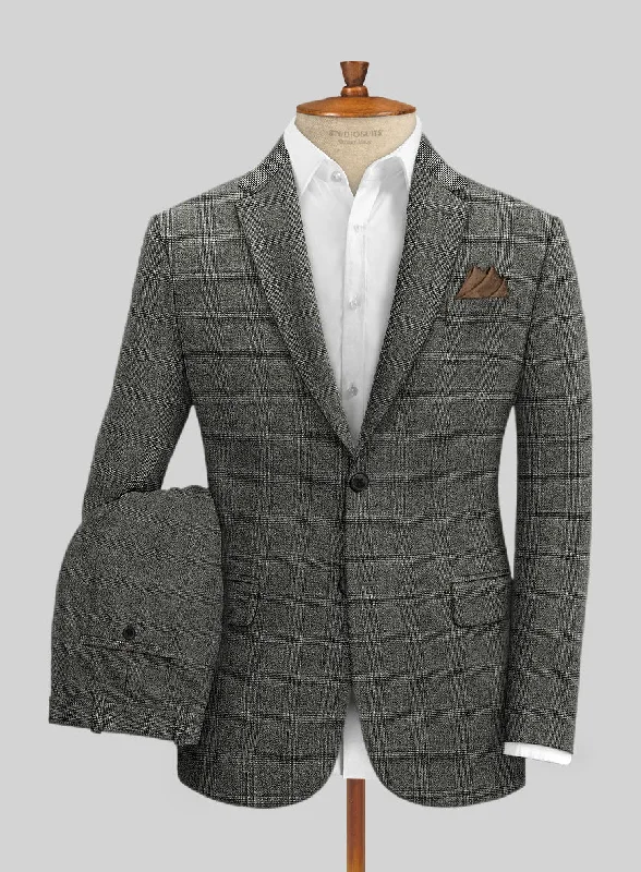 Preppy Sartori Tristana Gray Check Soft Tweed Suit