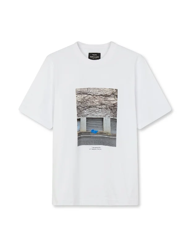 Layering tee Cotton Jersey Frode Tokyo Diary Tee, White