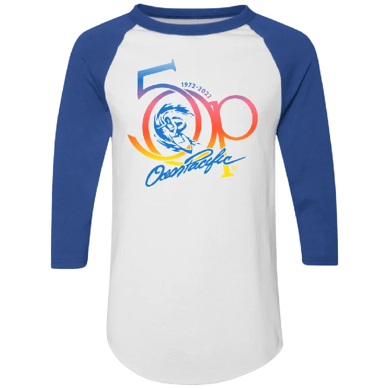 Retro style 50th Anniversary Retro Baseball Tee