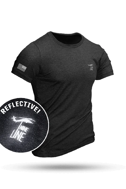 All-purpose tee Reflective Dropline Logo with Flag - Athletic T-Shirt