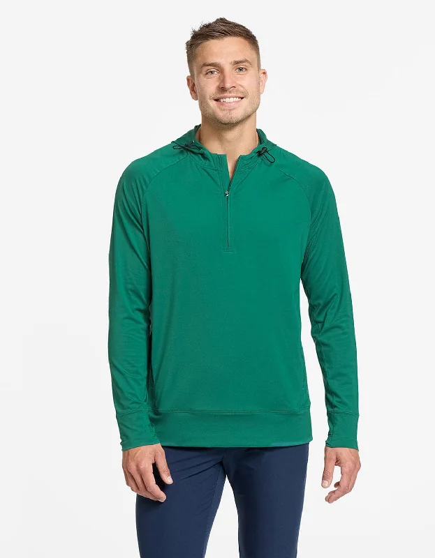 Comfortable tee Quarter Zip Hooded Top UPF 50+ | Active Collection