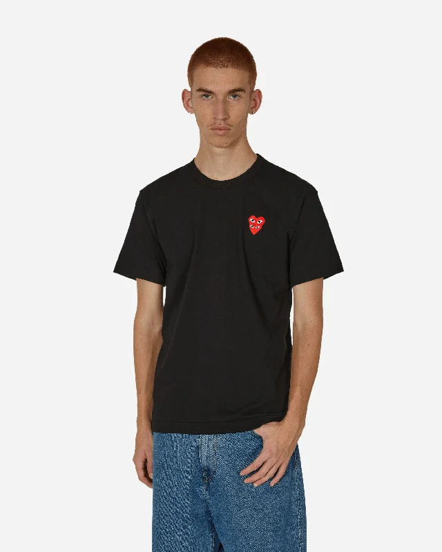 All-season tee Double Heart T-Shirt Black