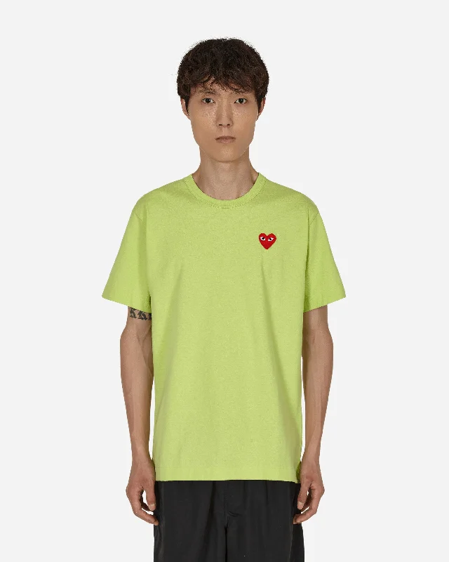 Minimalist design Heart T-Shirt Green