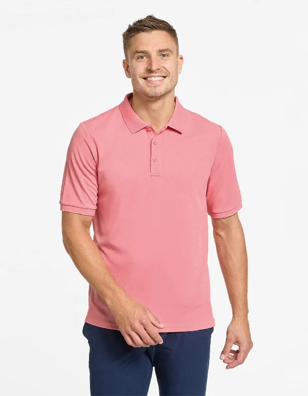 Cotton blend Short Sleeve Piqué Polo UPF 50+ Recycled Fabric Collection