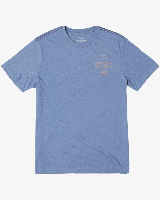 Crew neck Vibrations Tee - French Blue